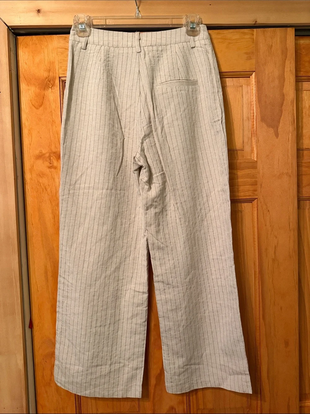 Cider Light Tan Pinstripe Men’s Straight-Leg Pants